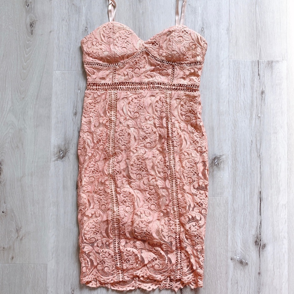 Pink Lace Dress